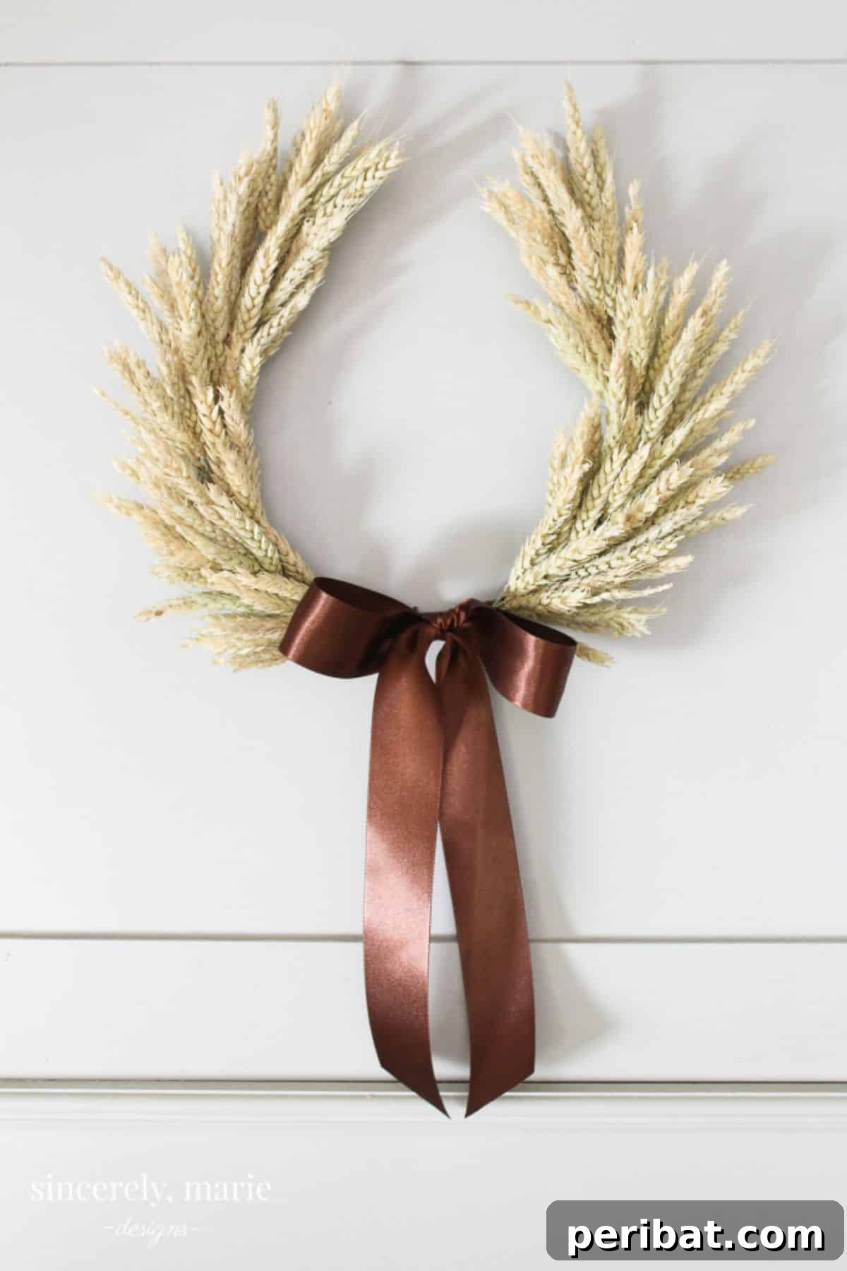 Wheat Horseshoe Wreath