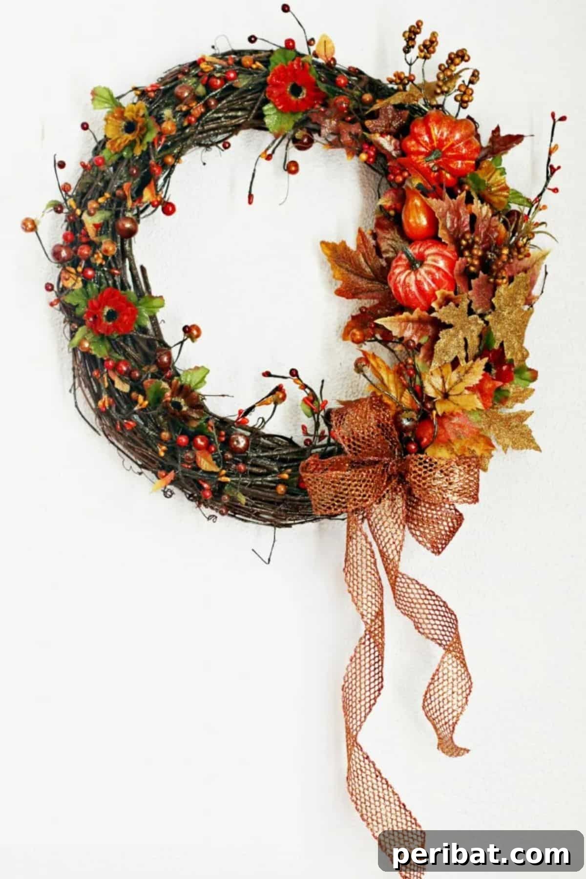Autumn Harvest Thanksgiving Wreath