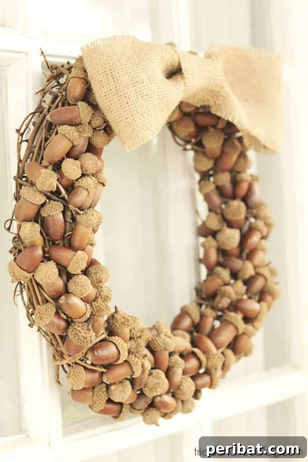 Fall Wreaths with Acorns