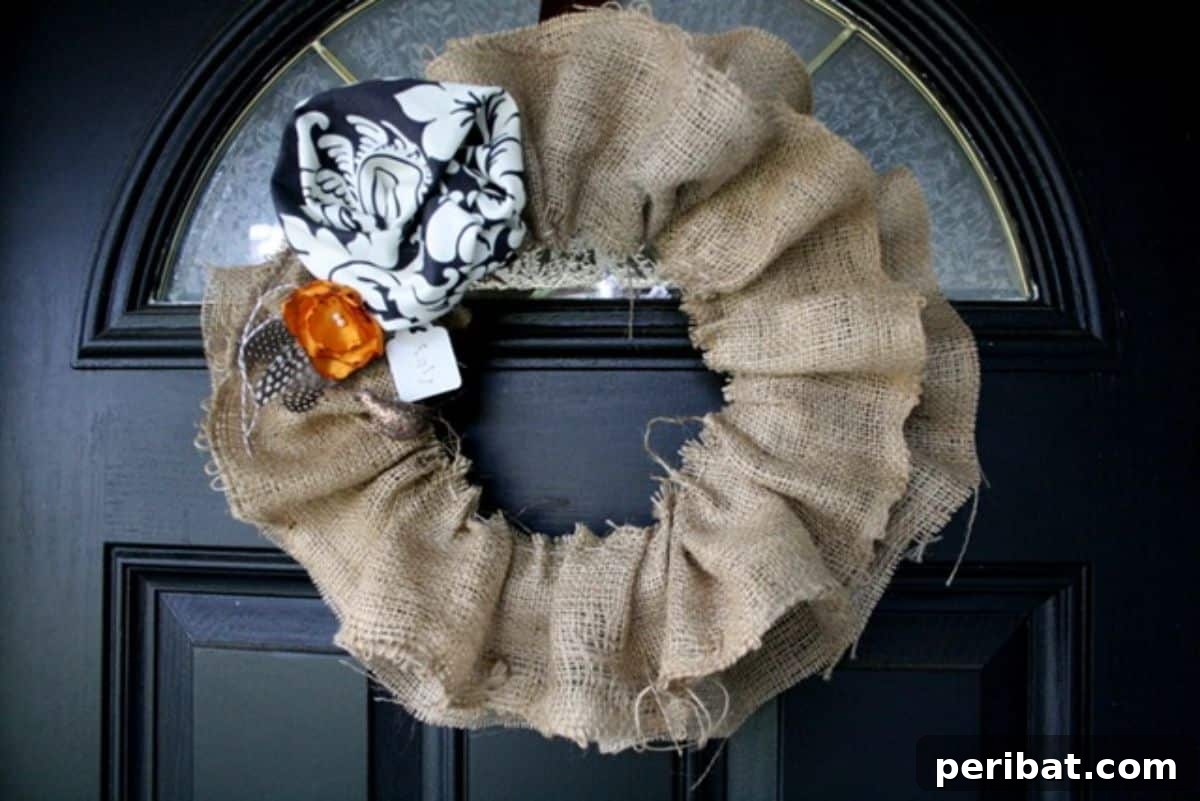 DIY Ruffle Wreath