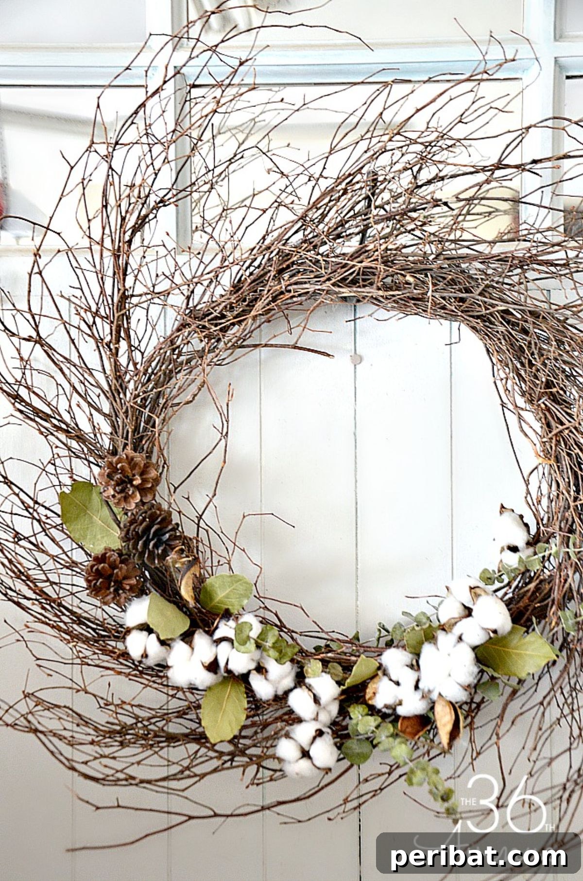 Farmhouse Cotton Wreath