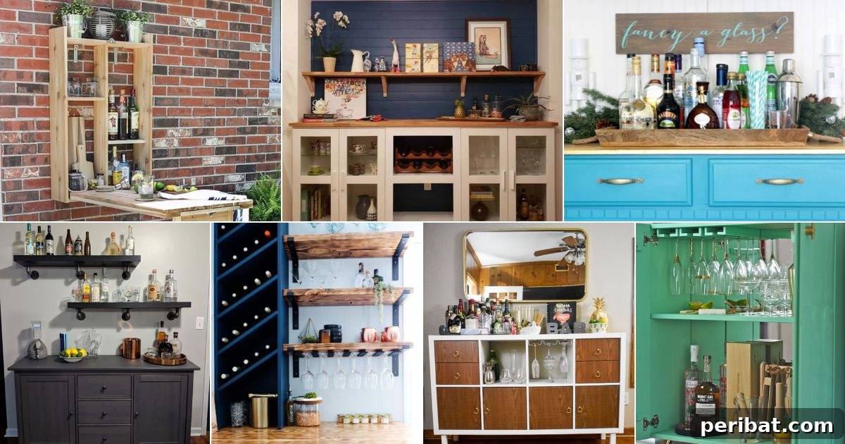 49 Home Bar Decorations and Ideas facebook image.