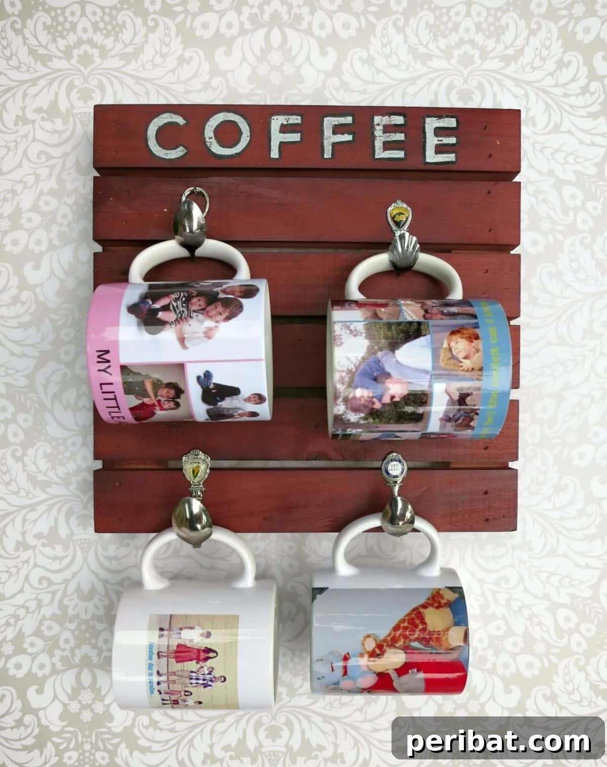 Mug Hanger Made From a Craft Pallet