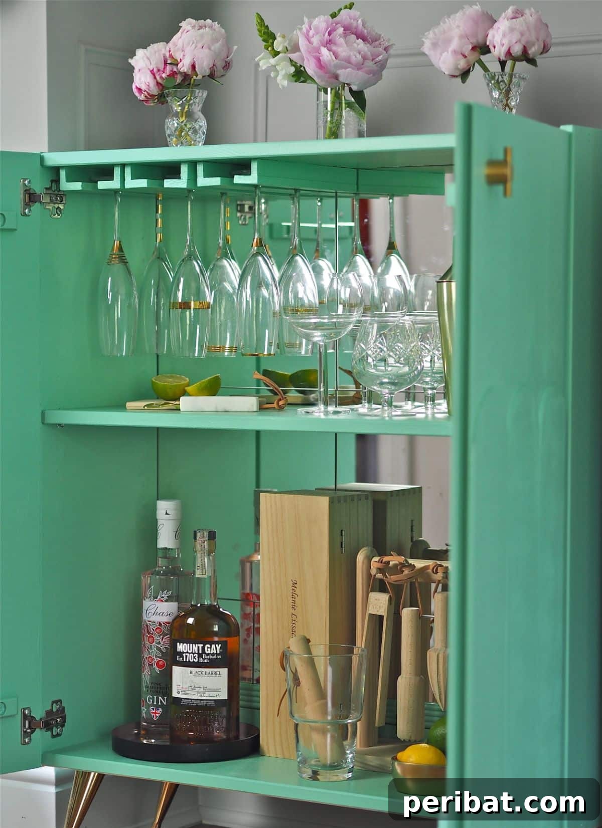 IKEA Ivar DIY Green Drinks Cabinet Hack
