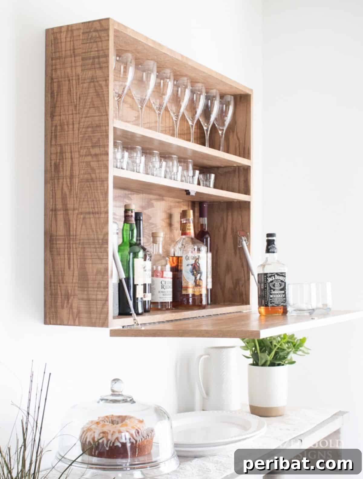 Wall-Mounted Bar Cabinet