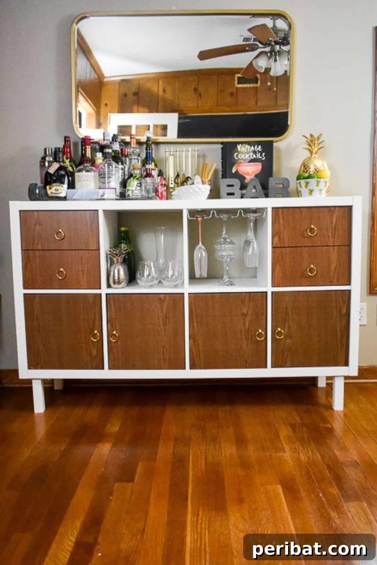 DIY Home Bar Cabinet