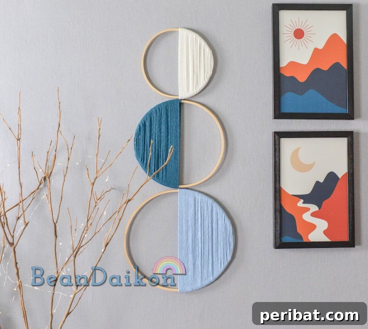 Minimalist Hoop Wall Decor Art