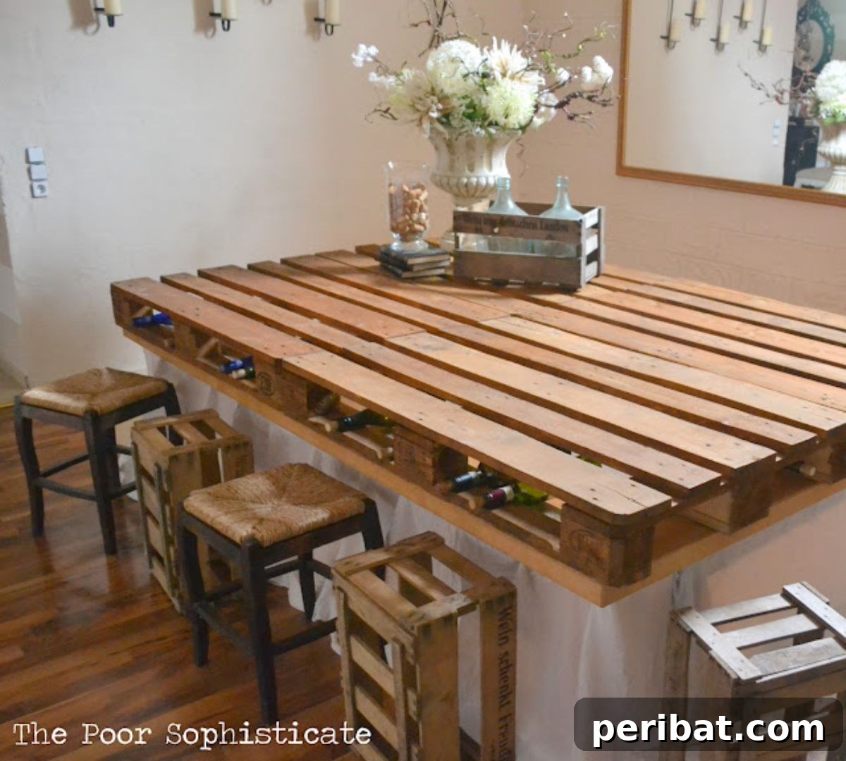45 Clever DIY Wine Rack Solutions 23 Completely Free Pallet Wine Bar