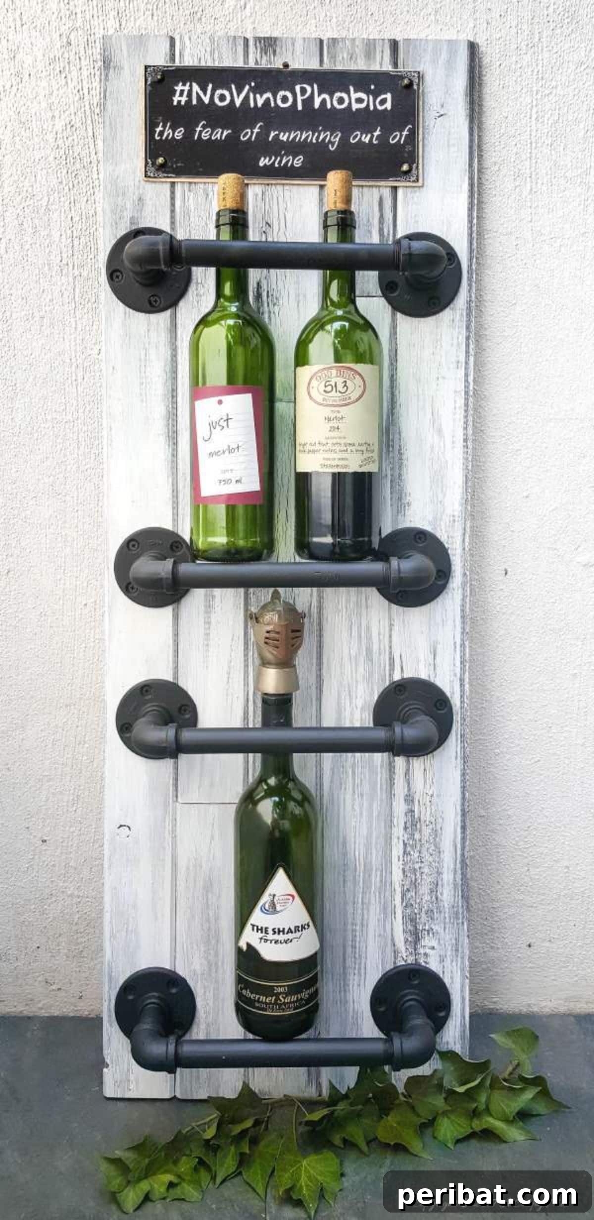 45 Clever DIY Wine Rack Solutions 25 Easy Industrial Chic Wine Rack For The Casual Oenophile