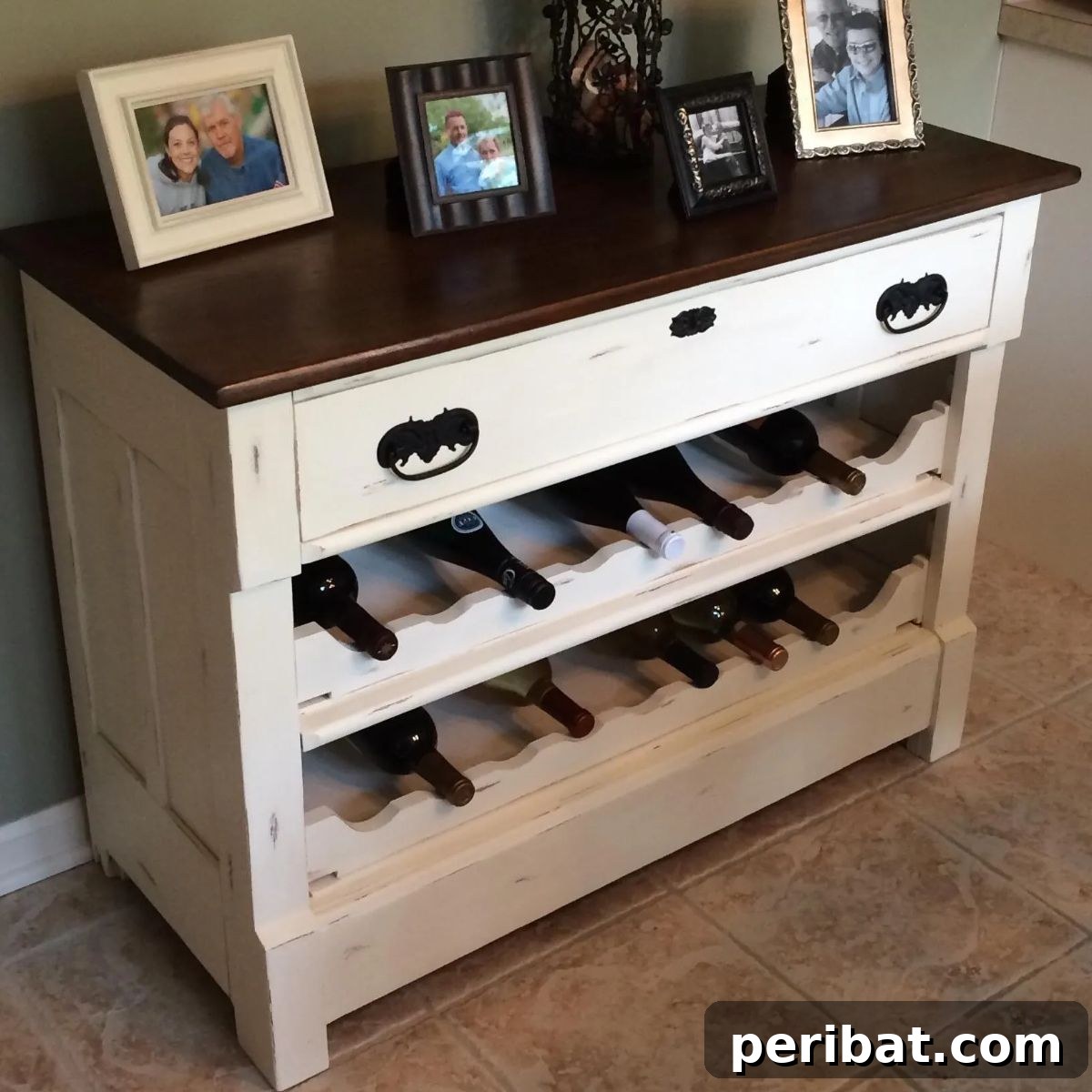 45 Clever DIY Wine Rack Solutions 27 Dresser to Wine Rack DIY