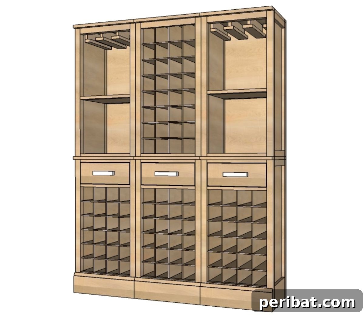 45 Clever DIY Wine Rack Solutions 32 Modular Bar Wine Grid Hutch