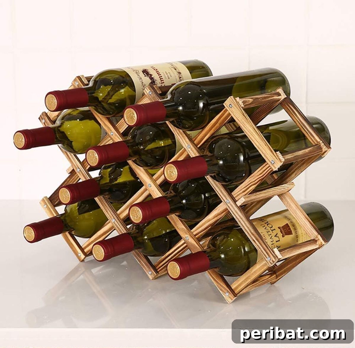 45 Clever DIY Wine Rack Solutions 37 Free Standing Wine Bottle Stand Holder Display Shelf