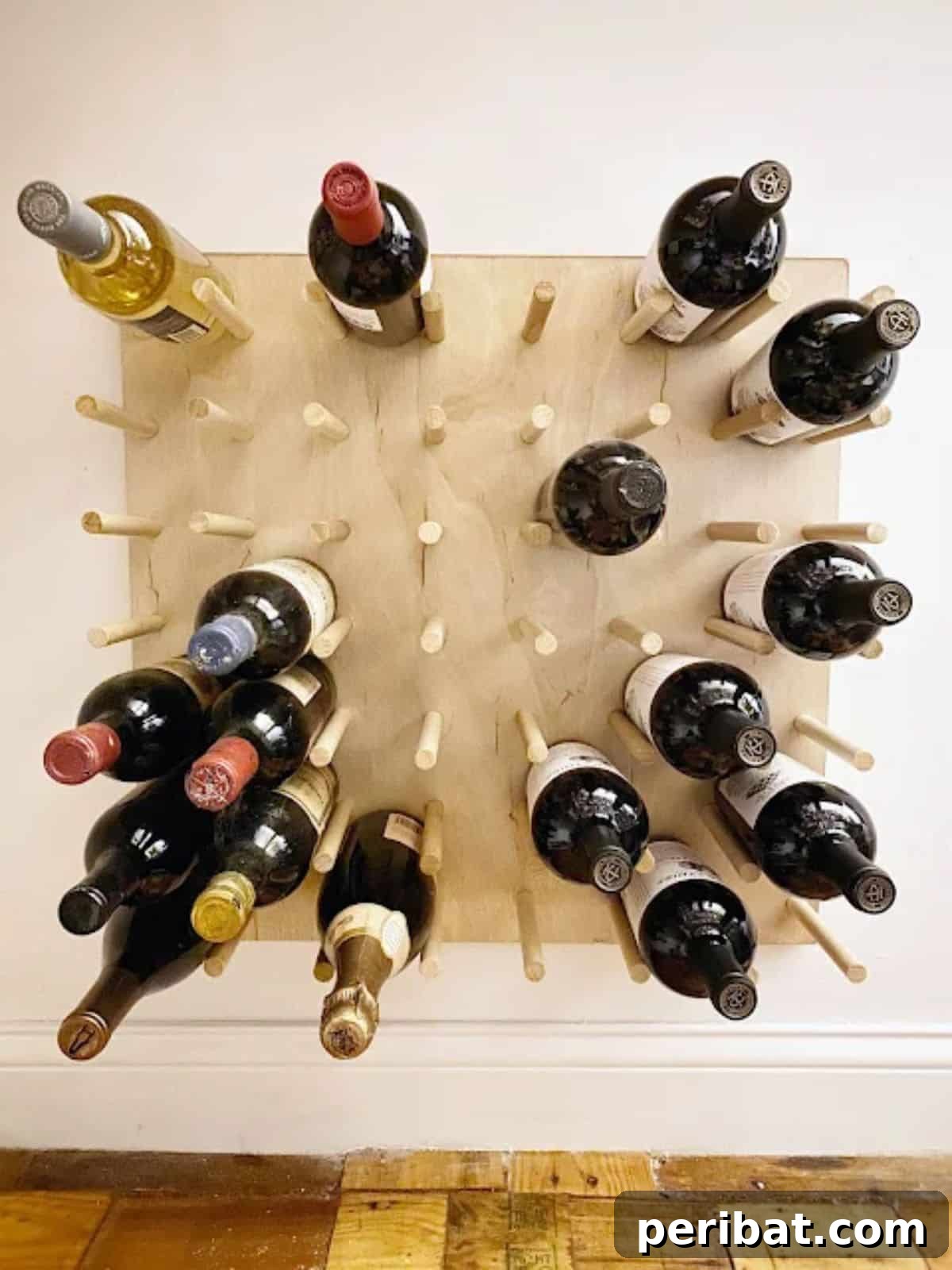 45 Clever DIY Wine Rack Solutions 40 New Pegboard Wine Rack