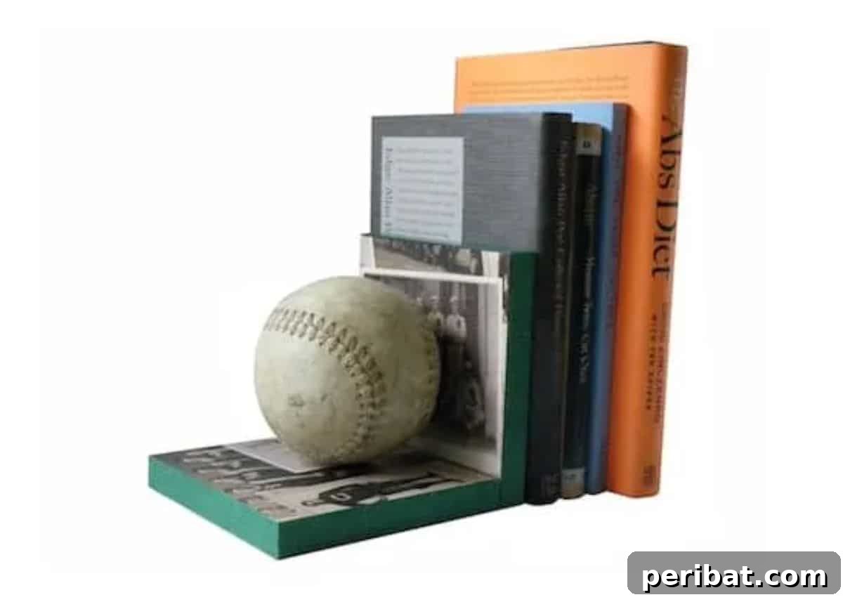 Crafty Creations for Your Bro 11 DIY Baseball Bookends