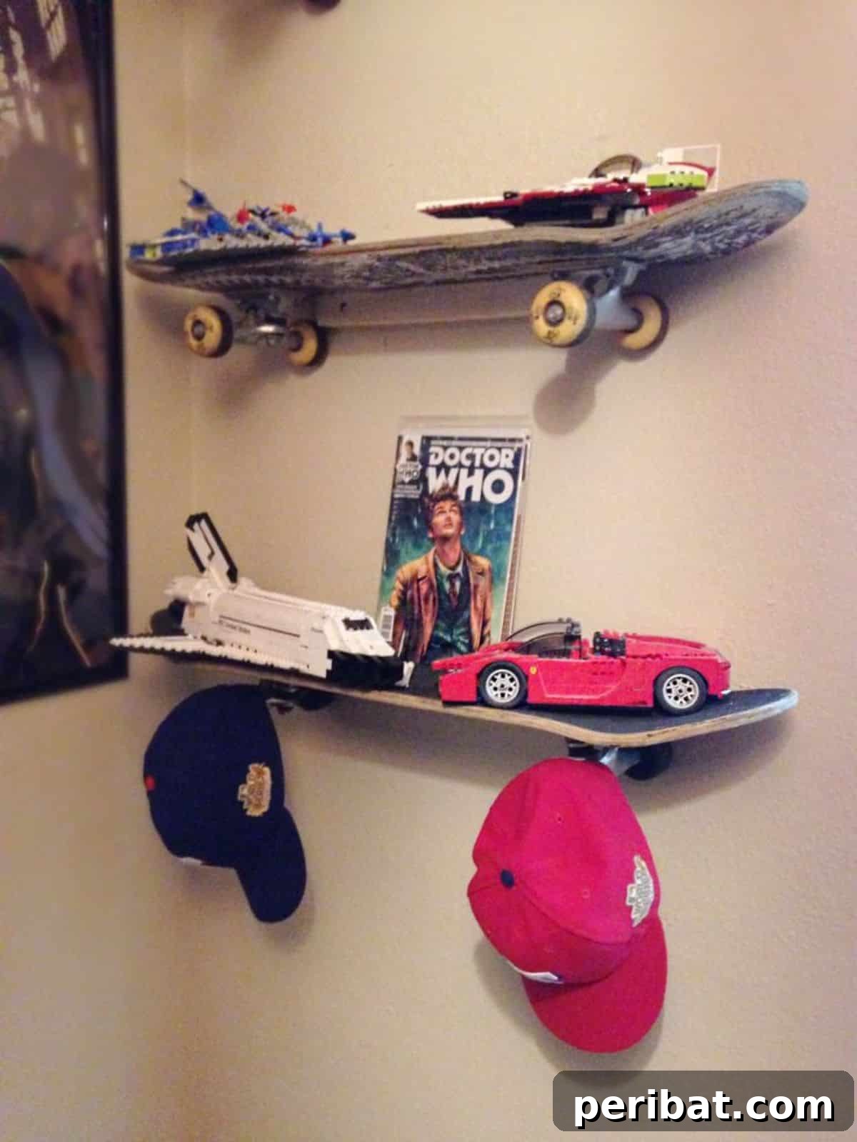 Crafty Creations for Your Bro 25 DIY Upcycled Skateboard Shelves