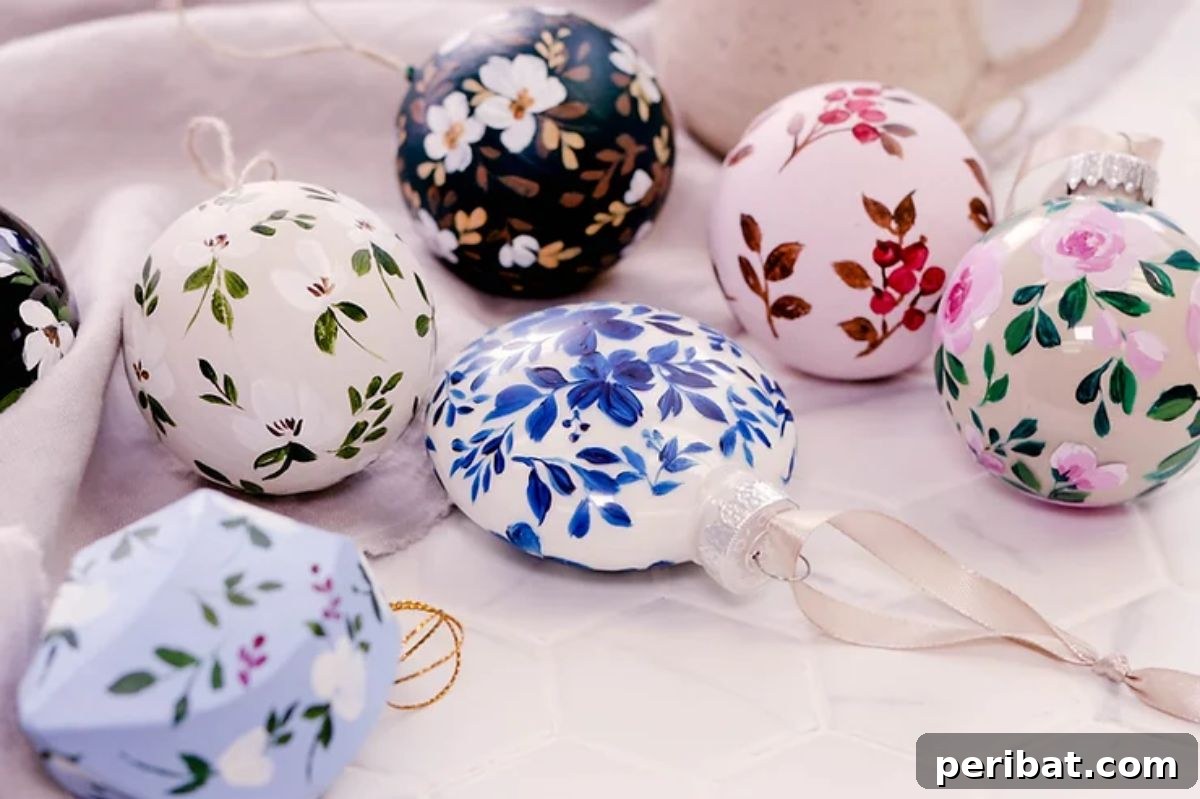 DIY Hand Painted Christmas Tree Ornaments