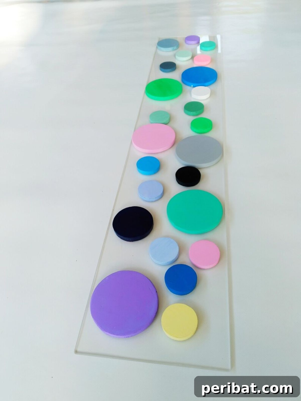 Wood Circles Wall Art in Bright, Happy Colors