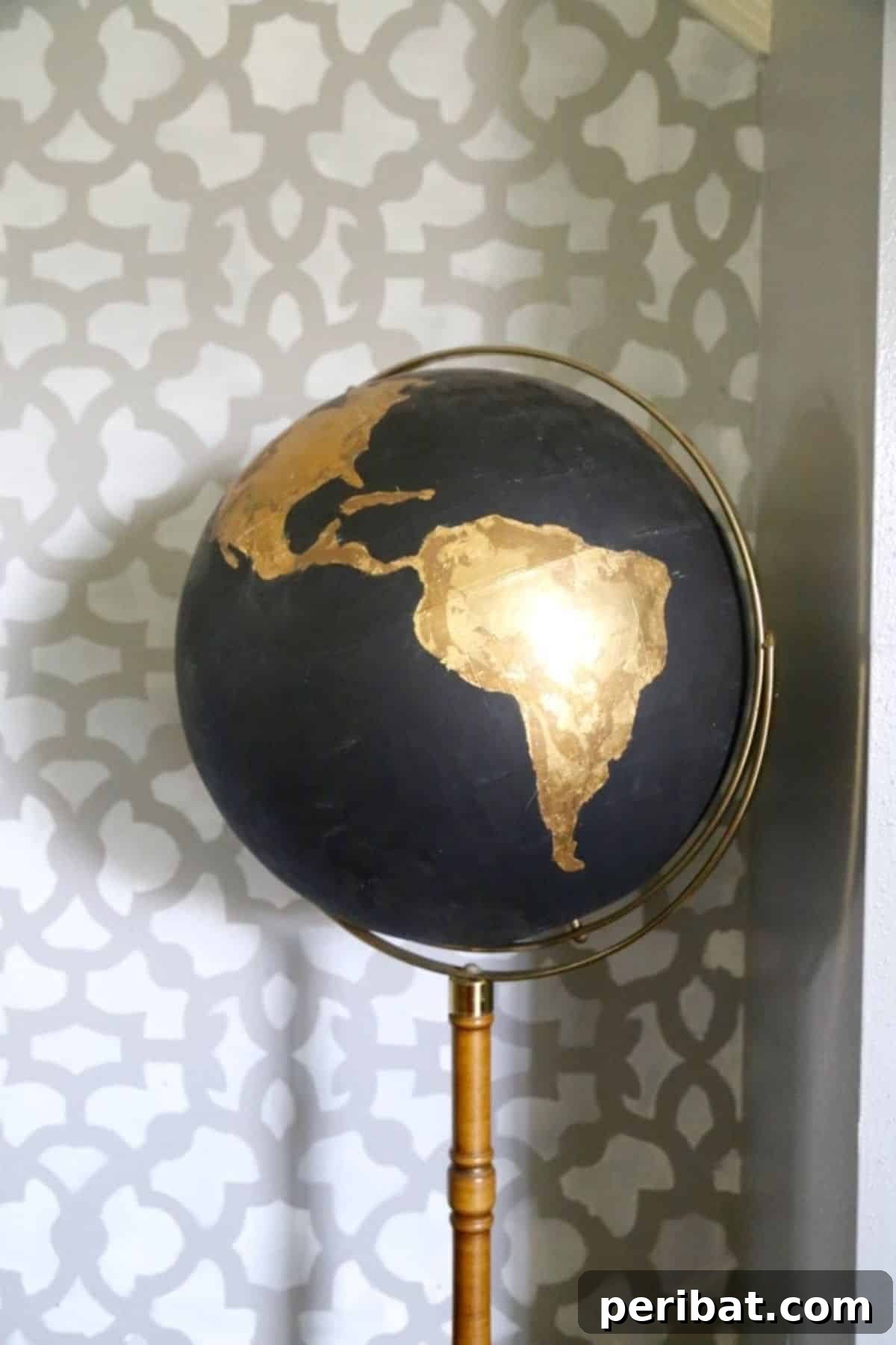 DIY Black & Gold Globe