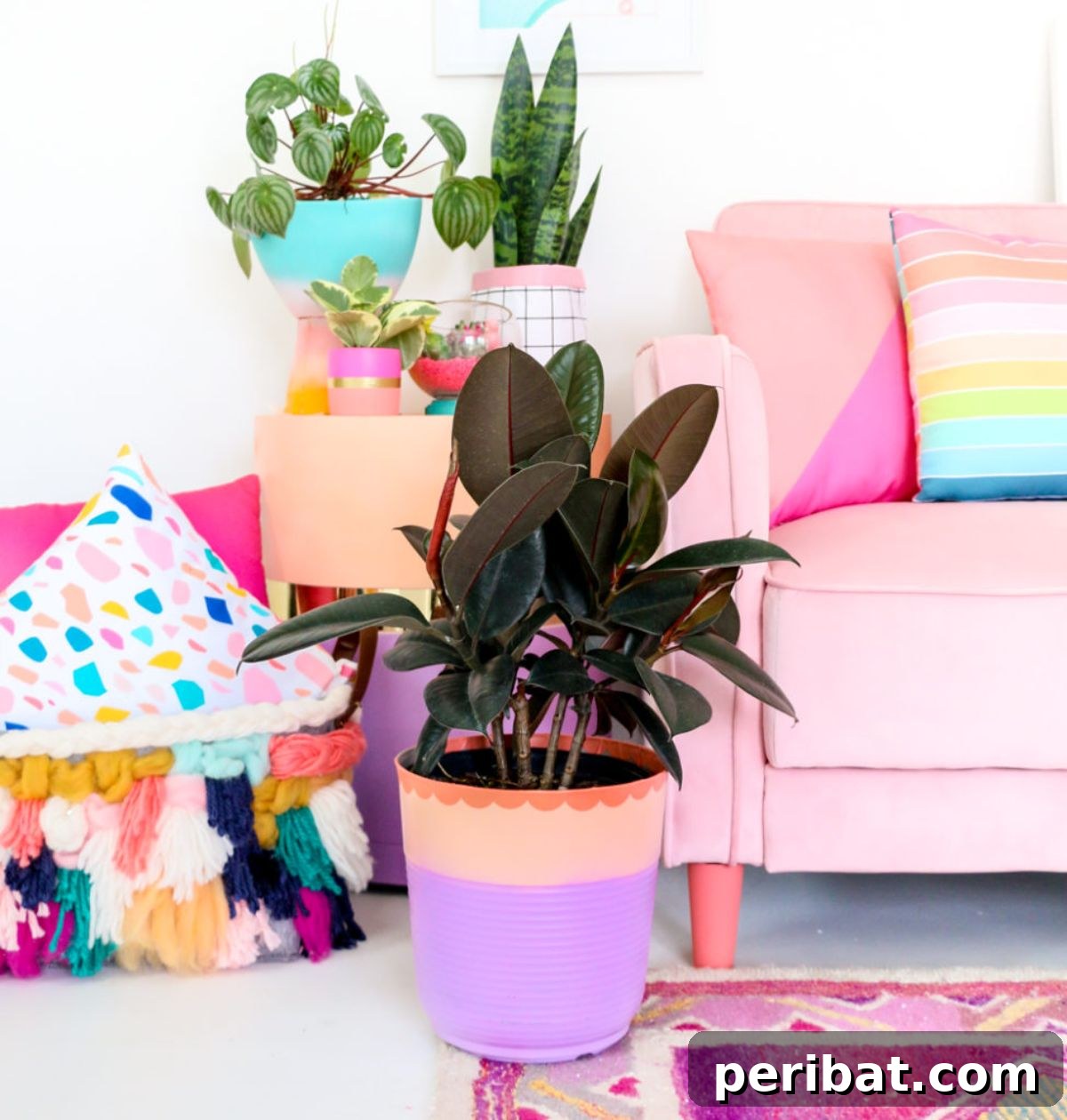 Plastic Planter Makeover