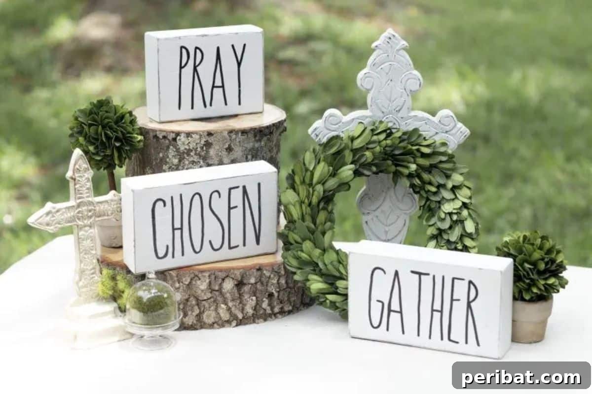 DIY Hand-Painted Block Signs