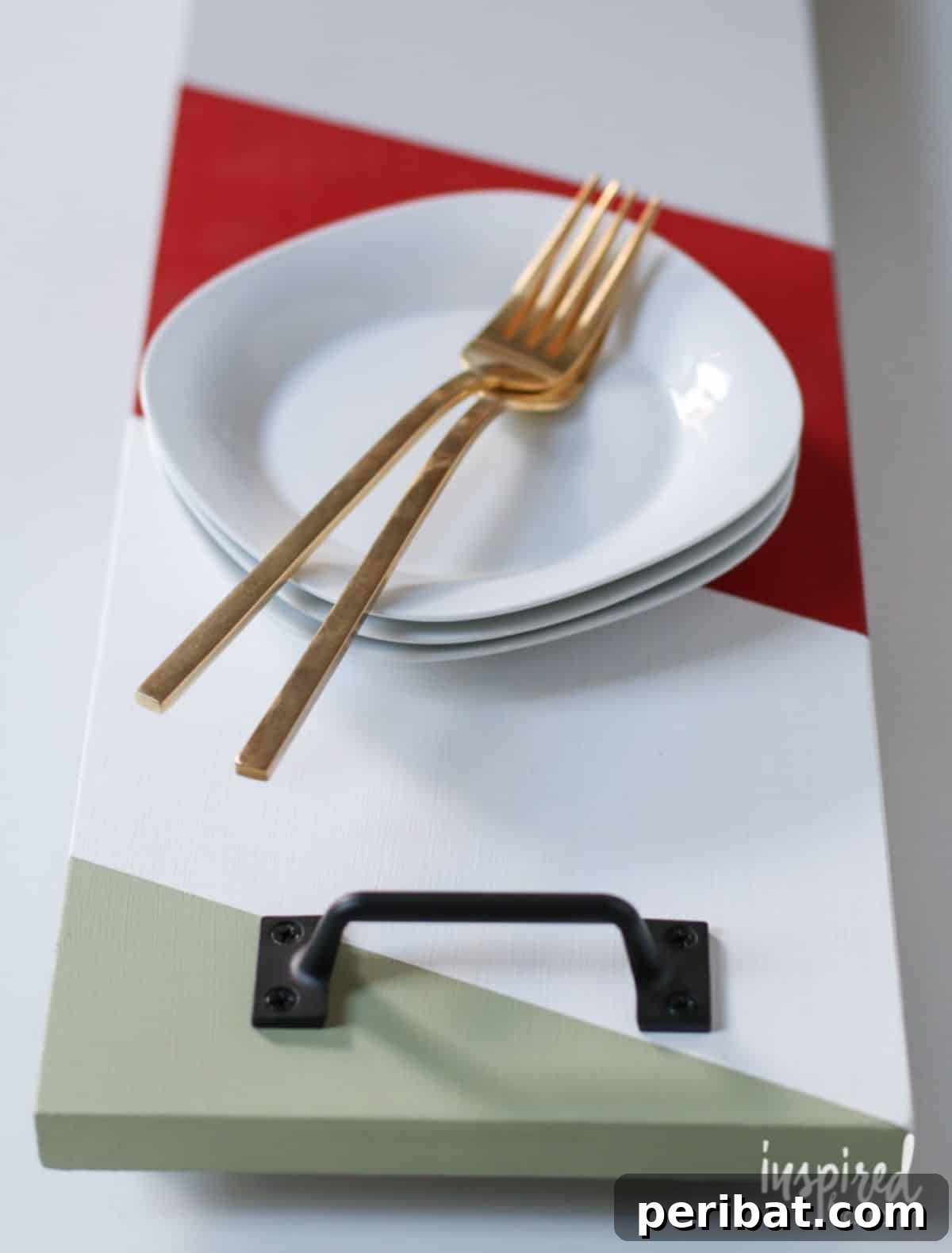 DIY Painted Wood Serving Tray