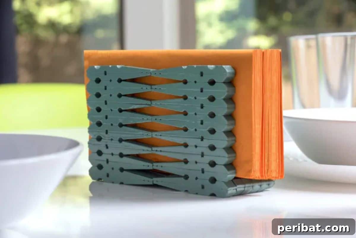 Clothespin Napkin Holder