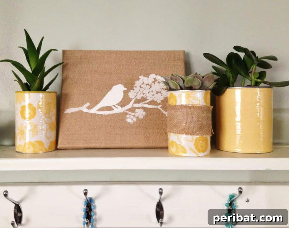Fancy Burlap Canvas Wall Art
