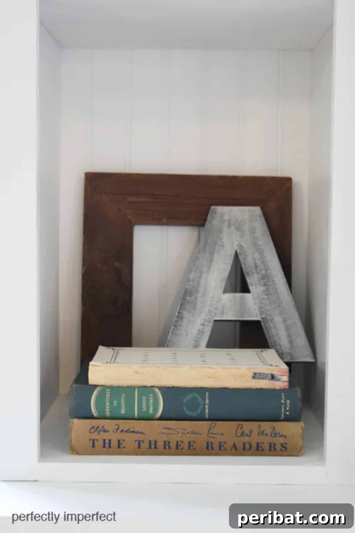 Stenciled Cork Inspiration Board & a Faux Aluminum Letter