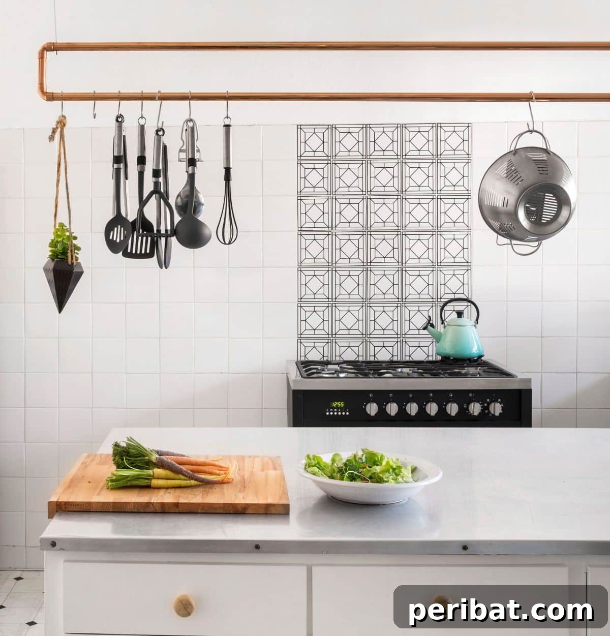 43 Brilliant DIY Pot Rack Projects 21 Chic DIY pot rack from copper piping, perfect for small kitchens.
