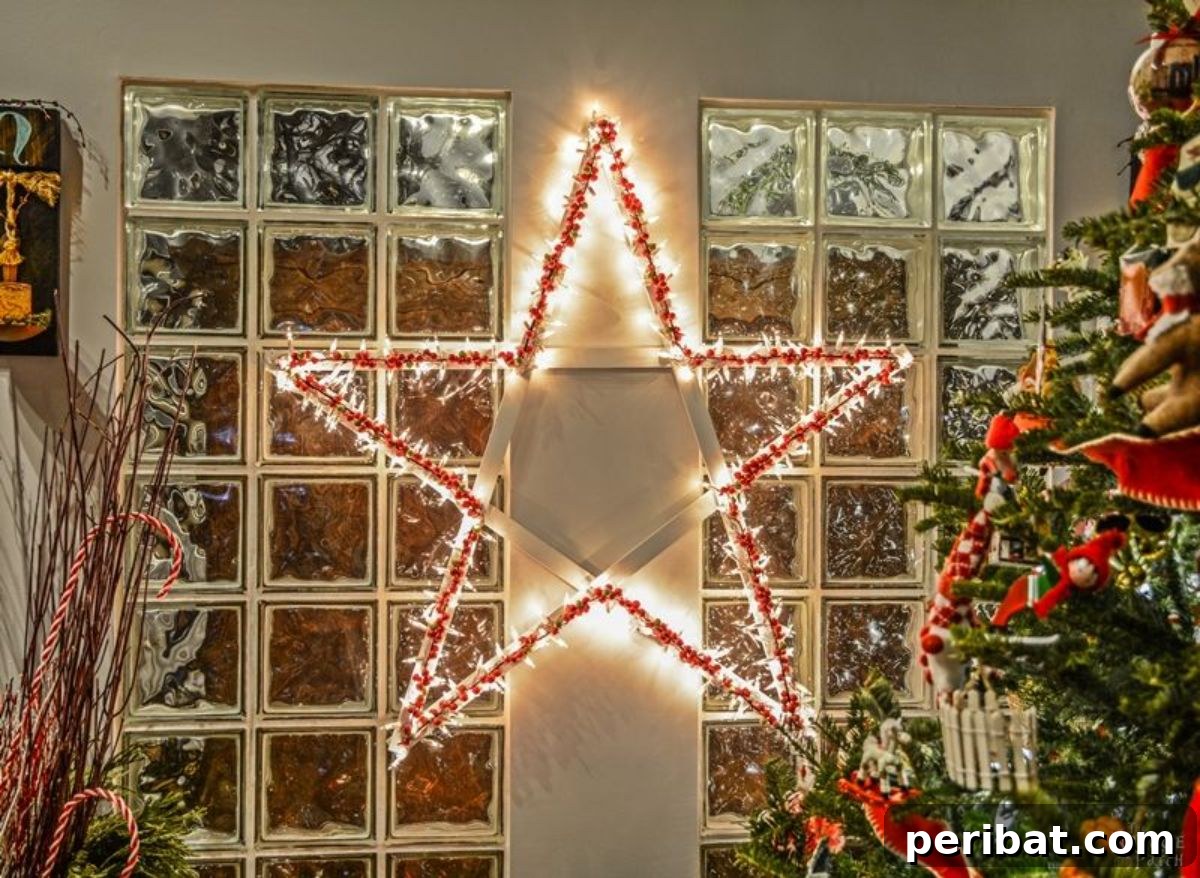 Charming DIY lighted Christmas stars for festive indoor decor.