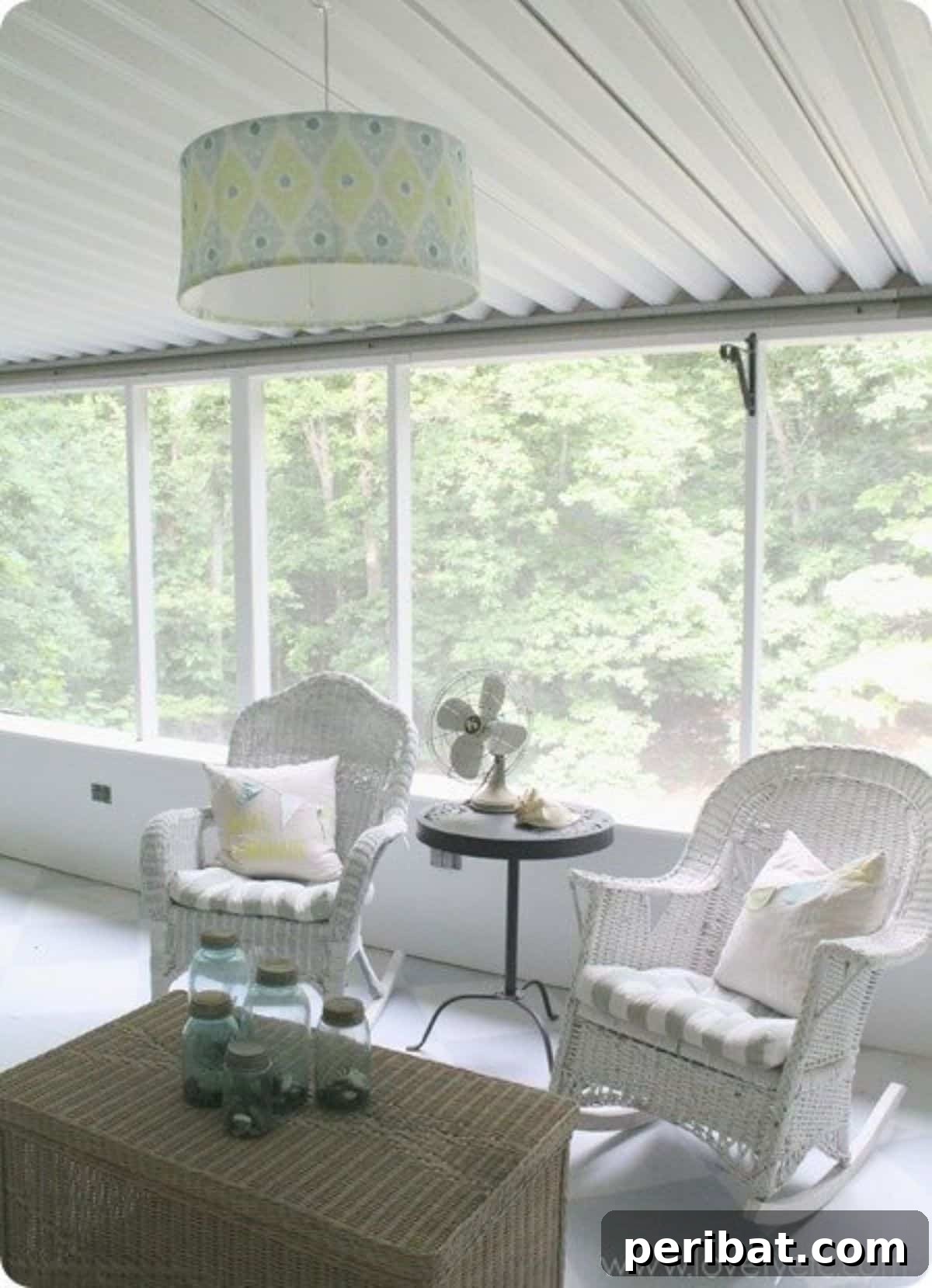Chic DIY hanging light from repurposed materials for budget-friendly indoor lighting.