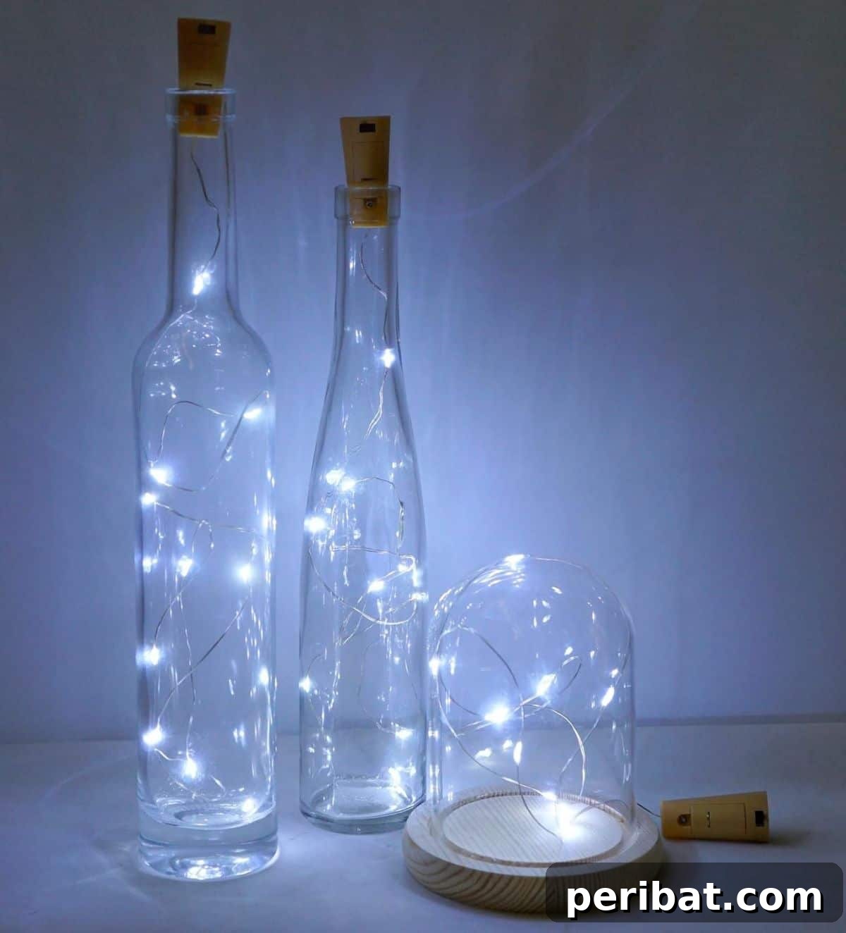 Romantic Decorman wine bottle cork lights for unique DIY indoor lighting.