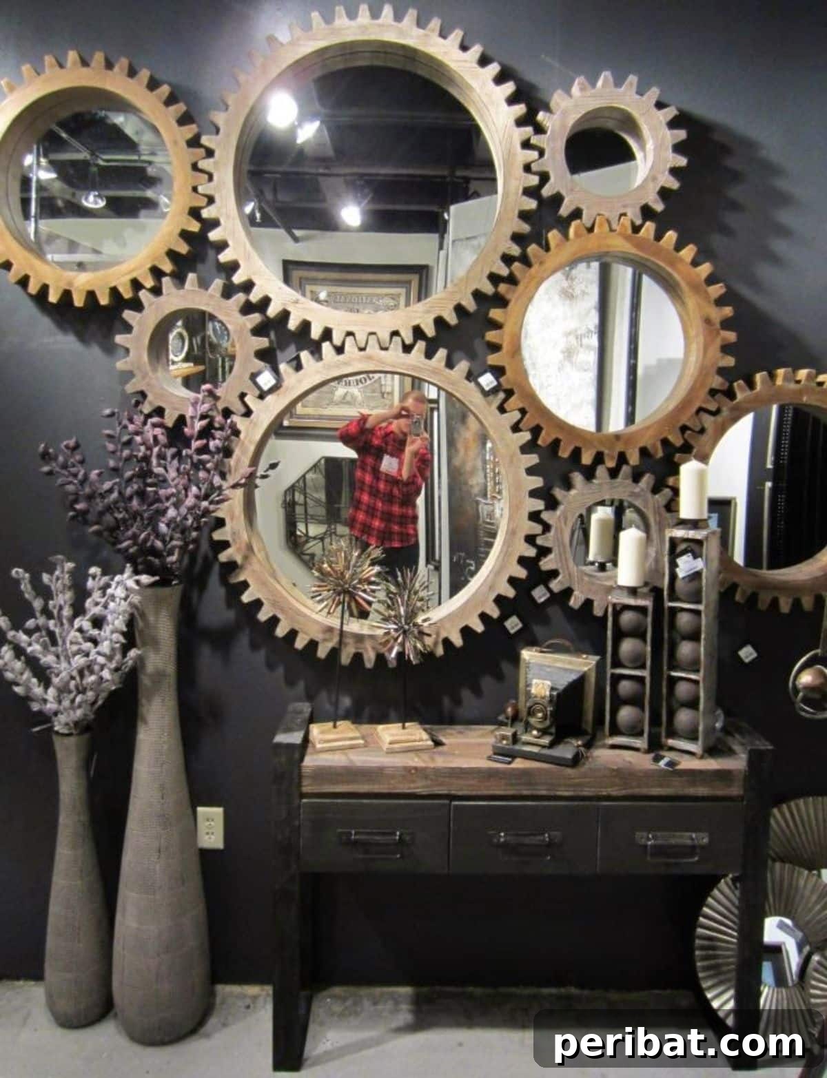 Create Steampunk Cogwheel Mirrors for Intriguing Home Decor