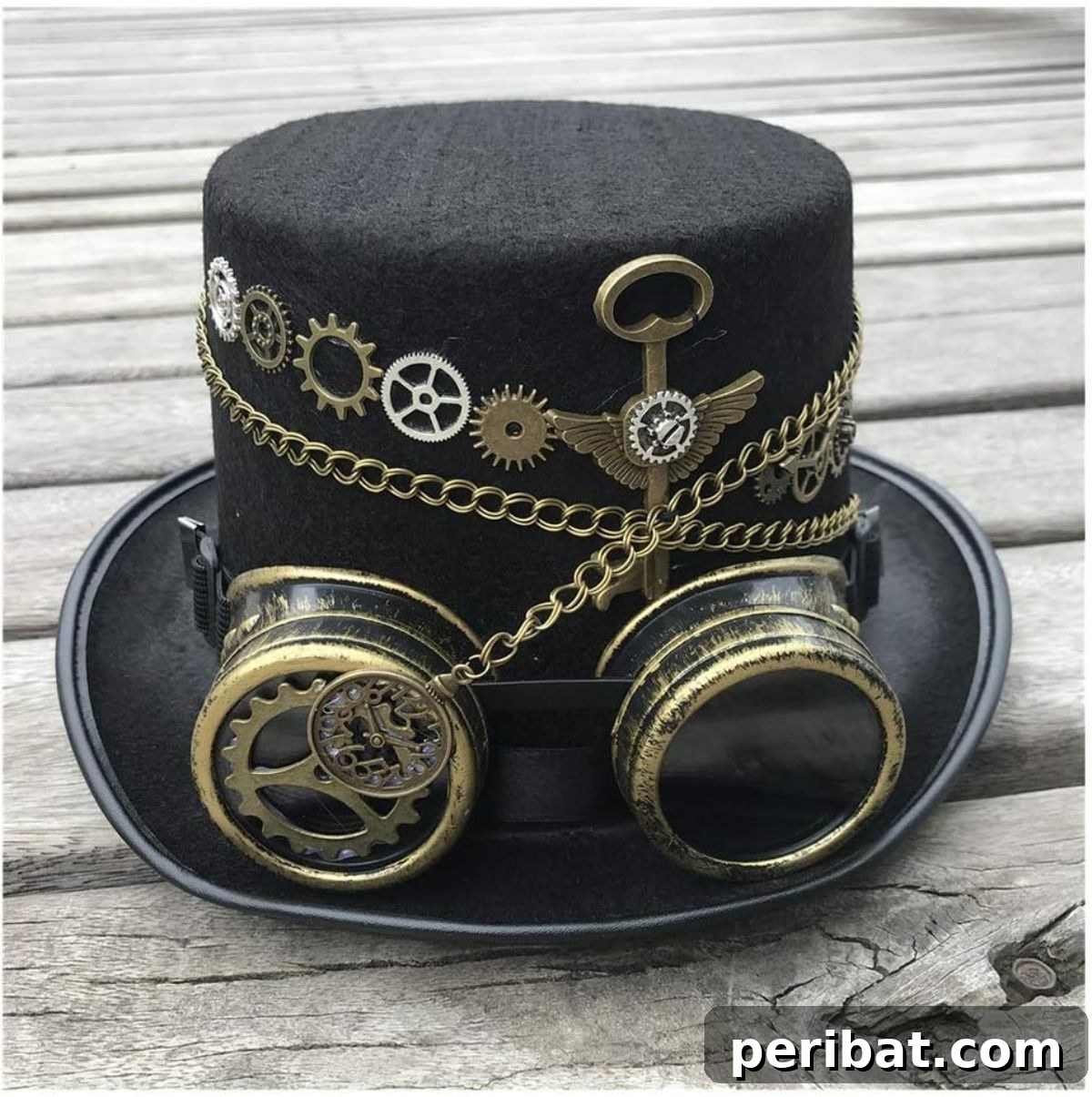 Craft a Handmade Steampunk Top Hat with Gear Glasses for a Retro-Futuristic Look