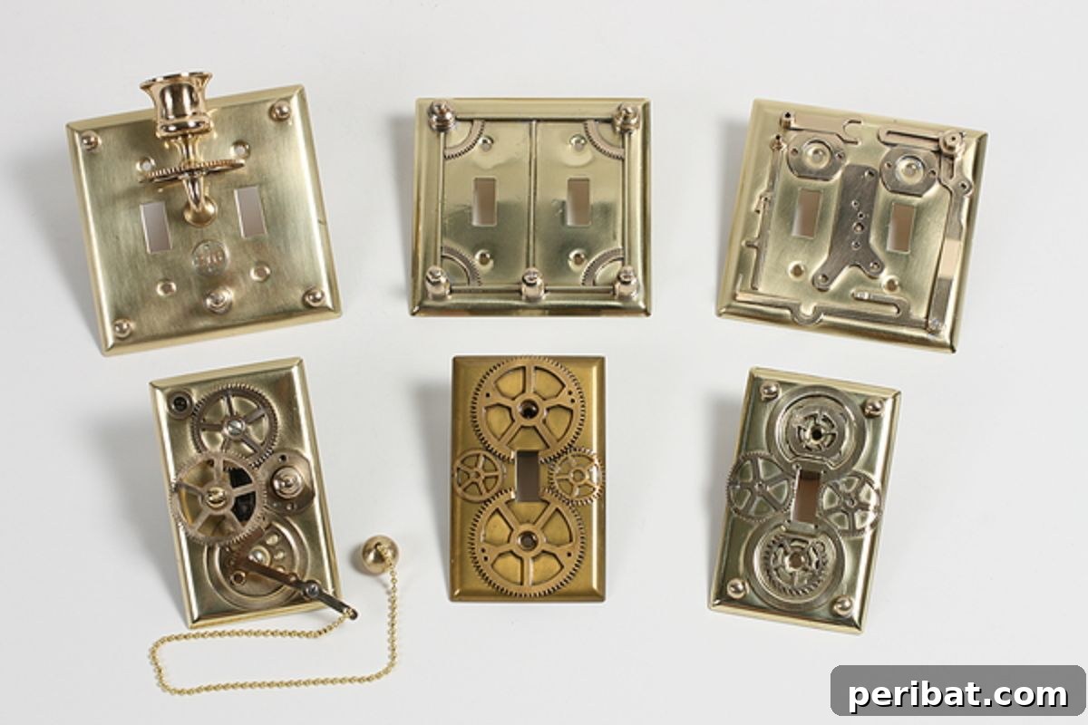 Personalize Your Home with DIY Steampunk Light Switch Plates