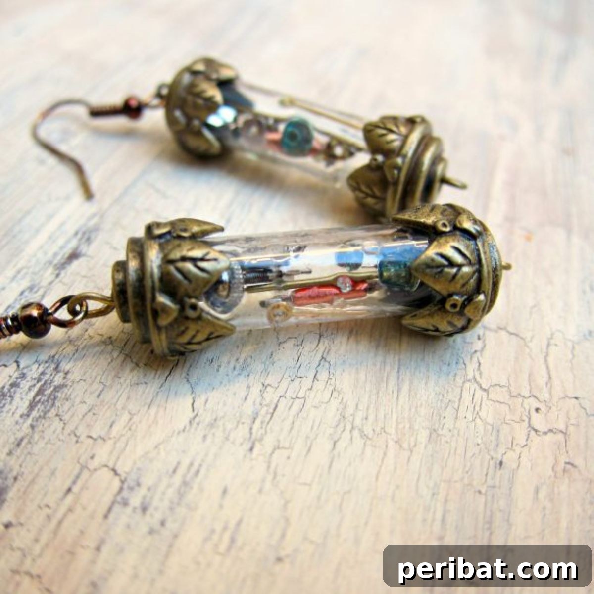 Craft Your Own Steampunk Vial Earrings with Watch Parts