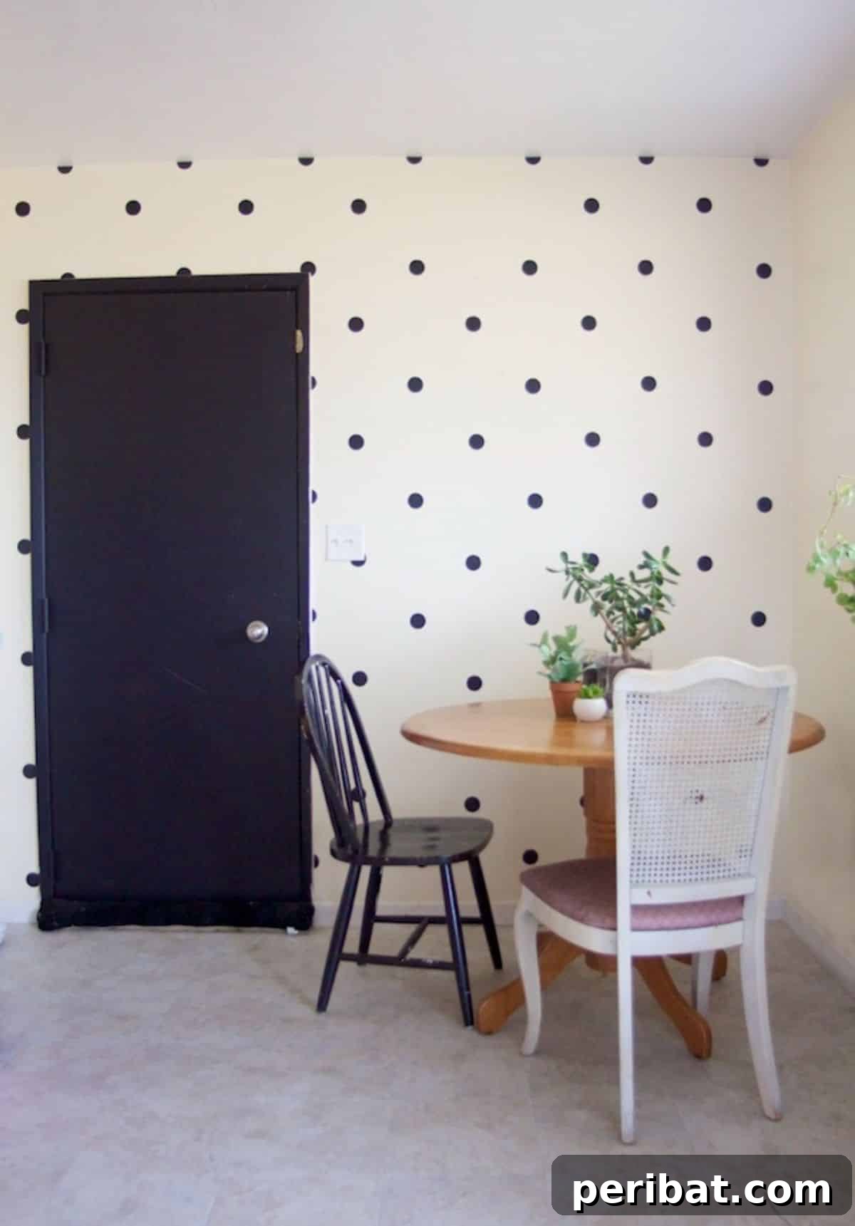49 Creative DIY Wallpaper Ideas and Essentials 19 DIY Polka-Dot Wall