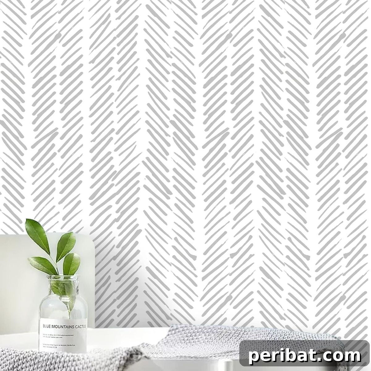 49 Creative DIY Wallpaper Ideas and Essentials 30 Stripe Geometric Wallpaper