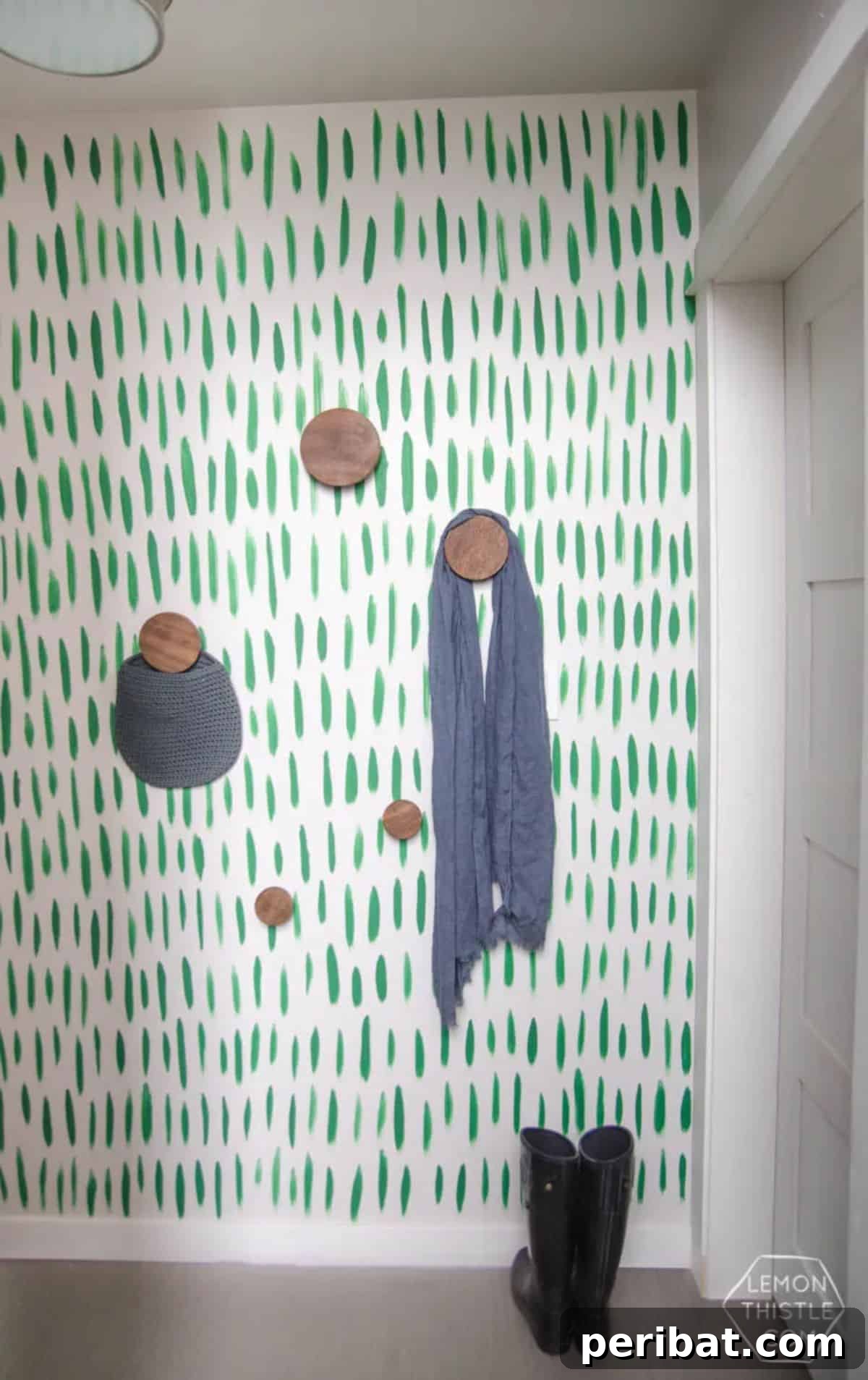 49 Creative DIY Wallpaper Ideas and Essentials 31 DIY Graphic Brushstrokes Hand Painted Wallpaper