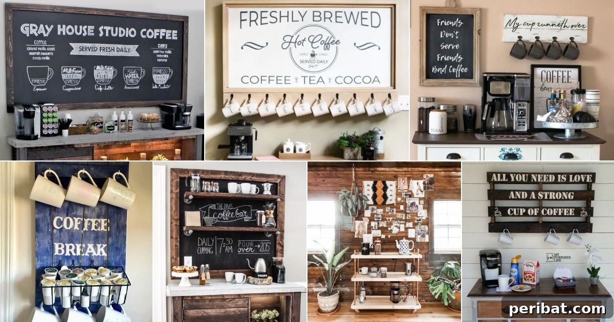 37 Inspiring DIY Coffee Station Ideas and Products to Craft Your Perfect Home Coffee Bar.