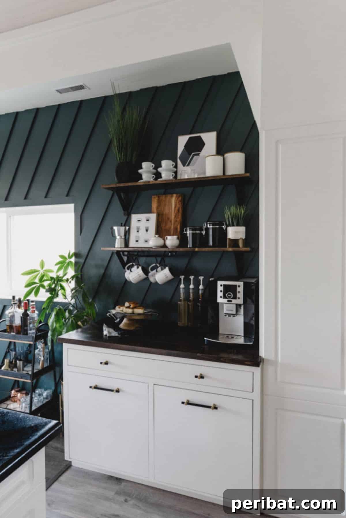 Modern DIY Coffee Station - Sleek Minimalist Design