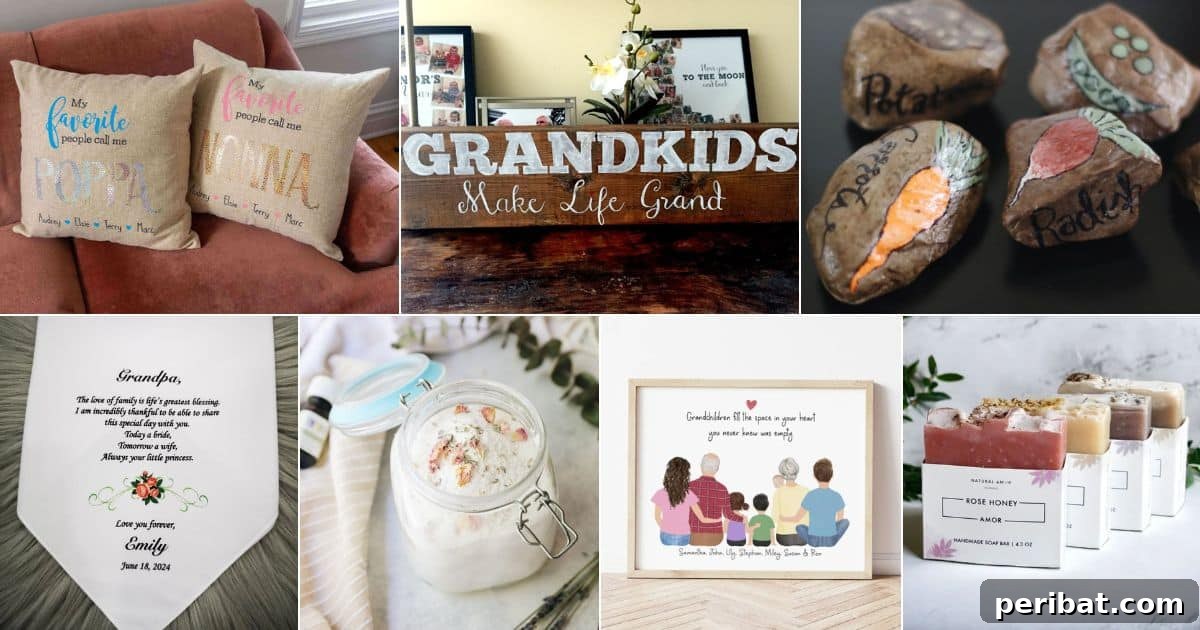 Heartfelt Handmade Gifts for Grandparents 2 40 DIY Gifts for Grandparent facebook image.