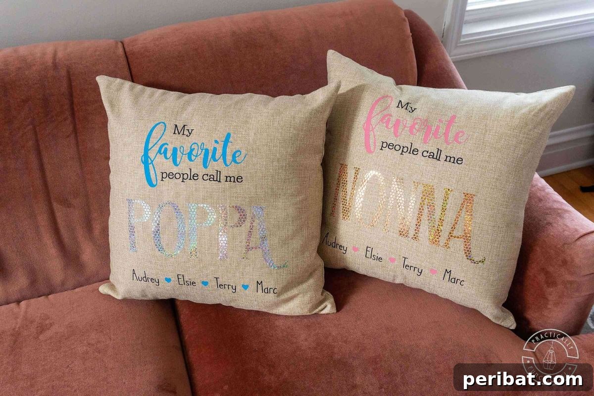 Heartfelt Handmade Gifts for Grandparents 13 Personalized Pillows