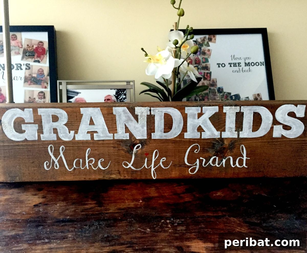 Heartfelt Handmade Gifts for Grandparents 28 Hand-Painted Wooden Signs