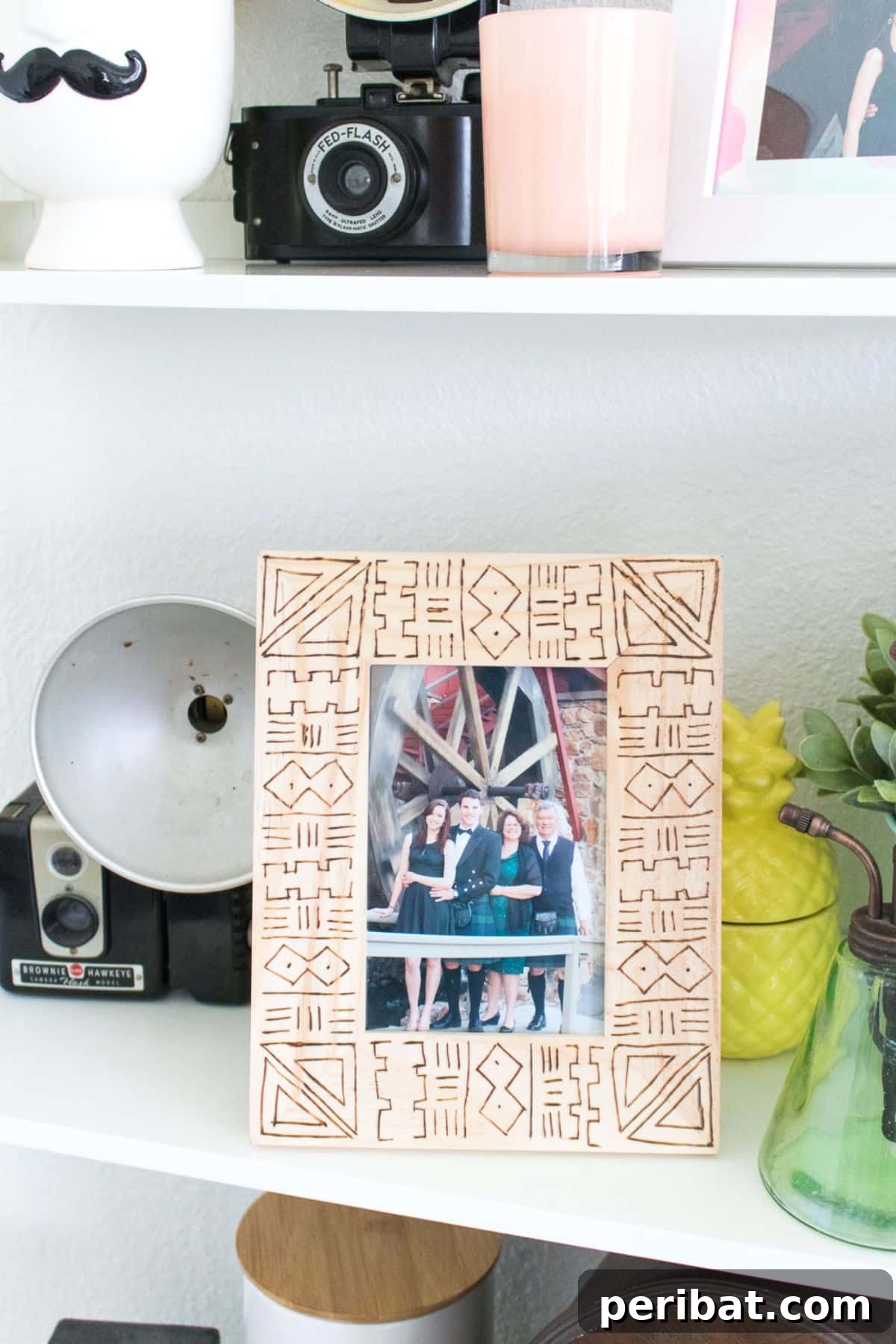 Unleash Your Creativity 50 Personalized DIY Gifts 25 DIY Mud Cloth Wood Burned Frame