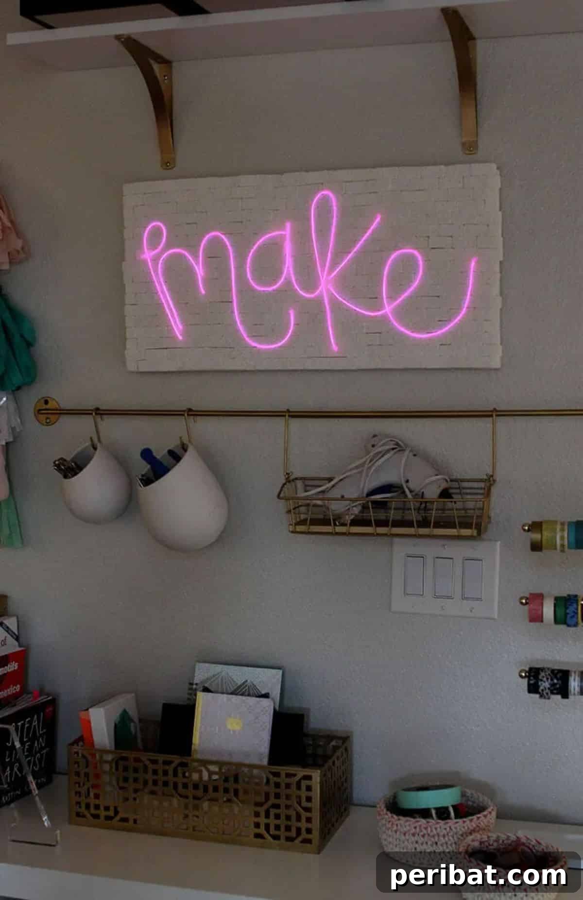 Unleash Your Creativity 50 Personalized DIY Gifts 28 DIY Brick & Neon Sign