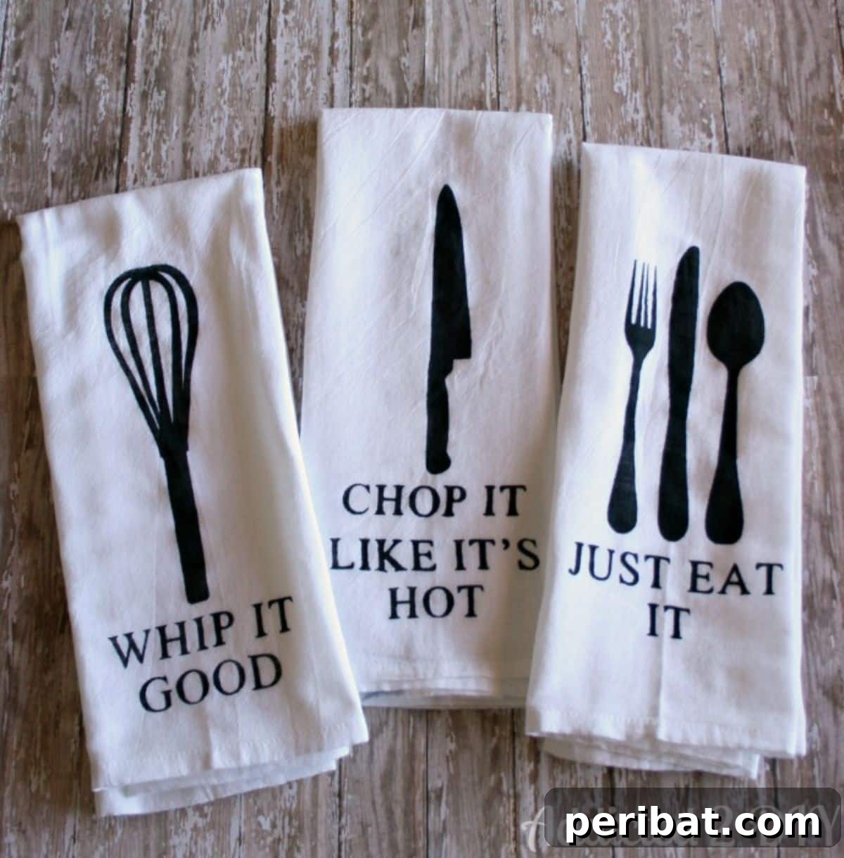 Unleash Your Creativity 50 Personalized DIY Gifts 39 DIY Painted Kitchen Towels