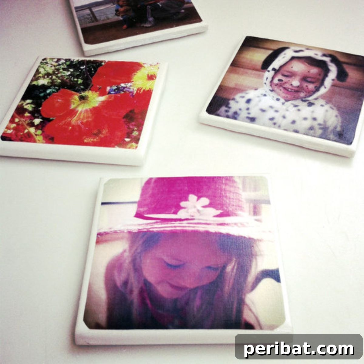 Unleash Your Creativity 50 Personalized DIY Gifts 9 DIY Tile Photo Coasters