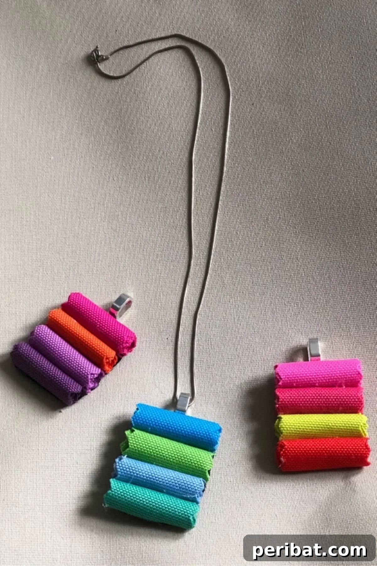 DIY Upcycled Fabric Pendant