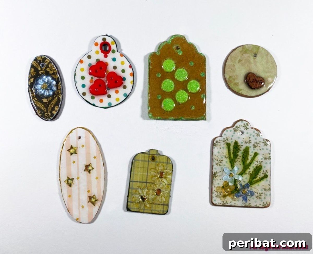DIY Mixed Media Necklace Pendant